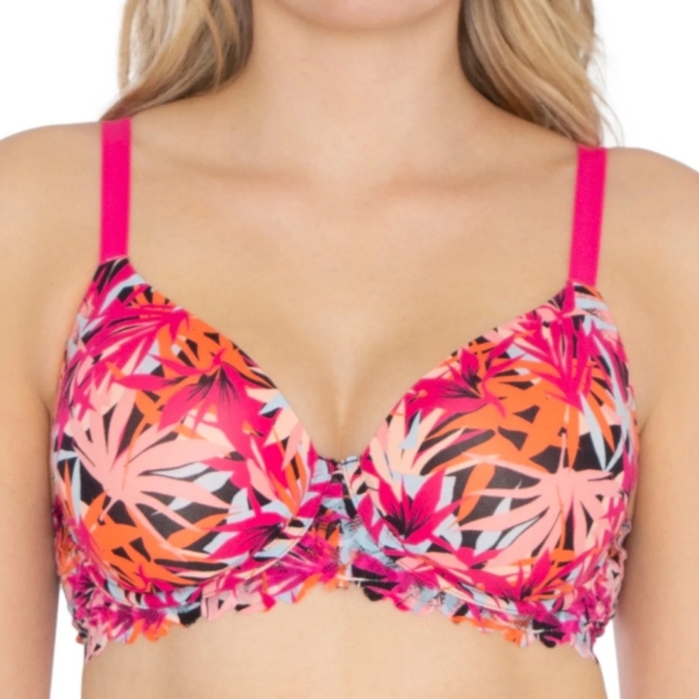 No Boundaries Women's Flex Wire T-Shirt Bra with Stretch Cup